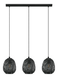 Solution lumineuse Noir et Rouge au dessin sobre en format suspension E27 NZT-974