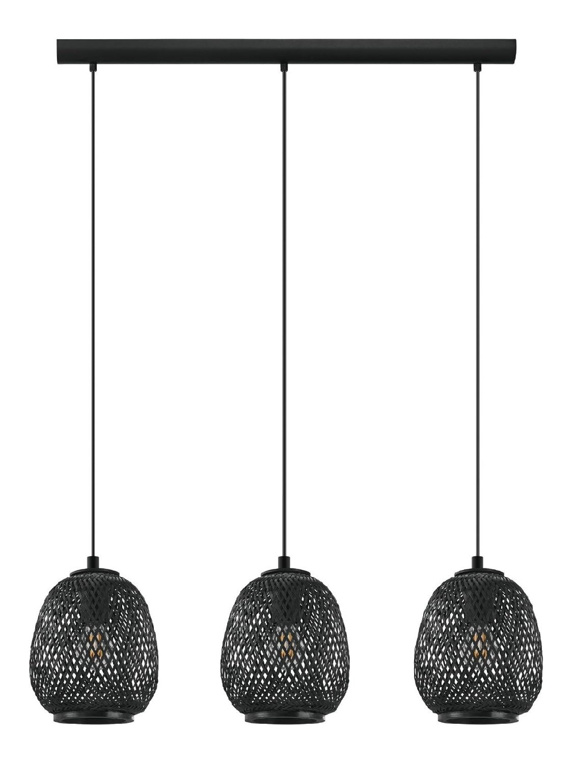 Solution lumineuse Noir et Rouge au dessin sobre en format suspension E27 NZT-974