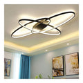 Solution lumineuse Noir et Blanc au dessin sobre en format lustre 36W 3000K
