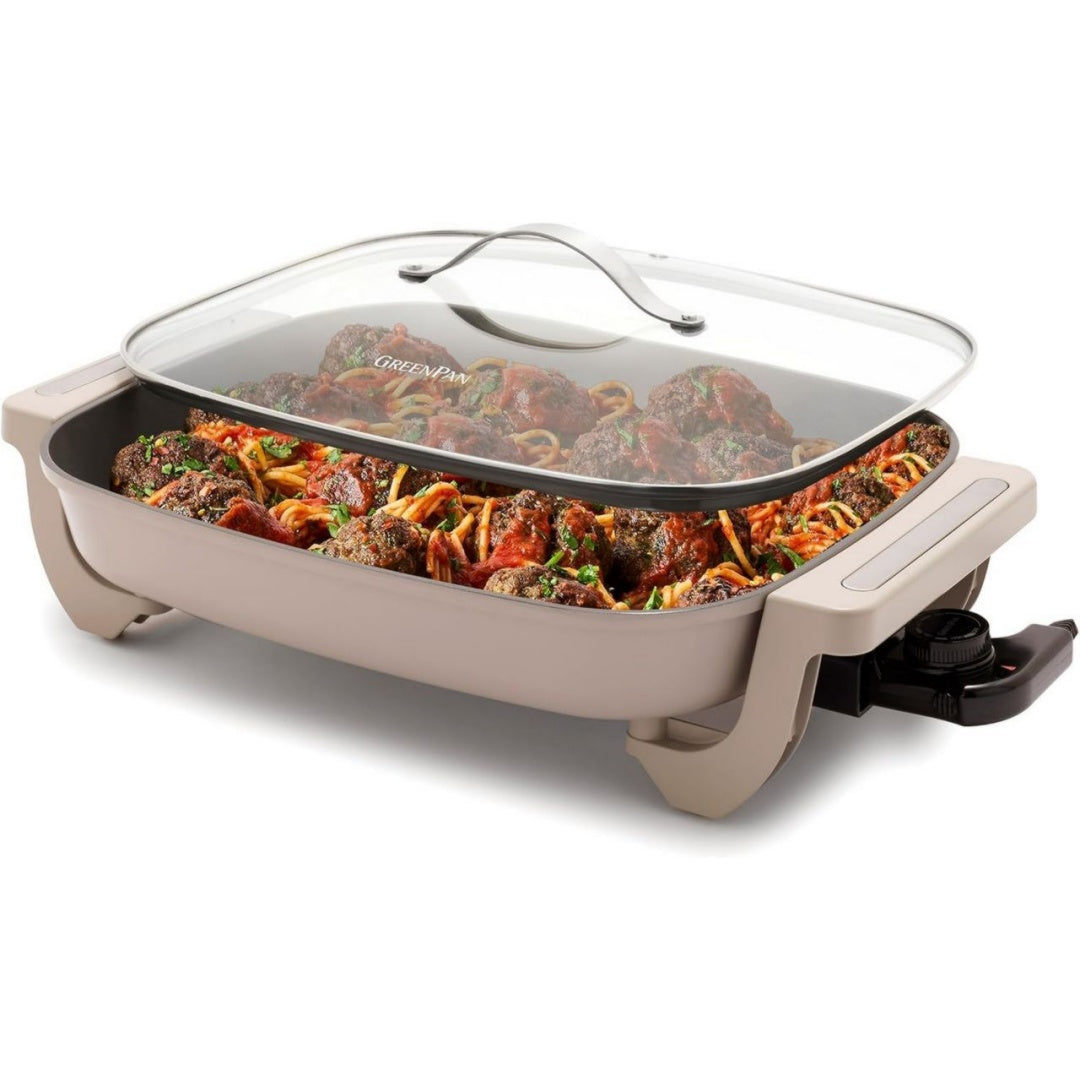 GreenPan Poeles electriques 7 L Vert Revetement antiadhesif