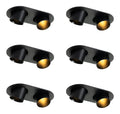 Spot de plafond Noir et Ambre a presence elegante et lumiere agreable IP20 GU10