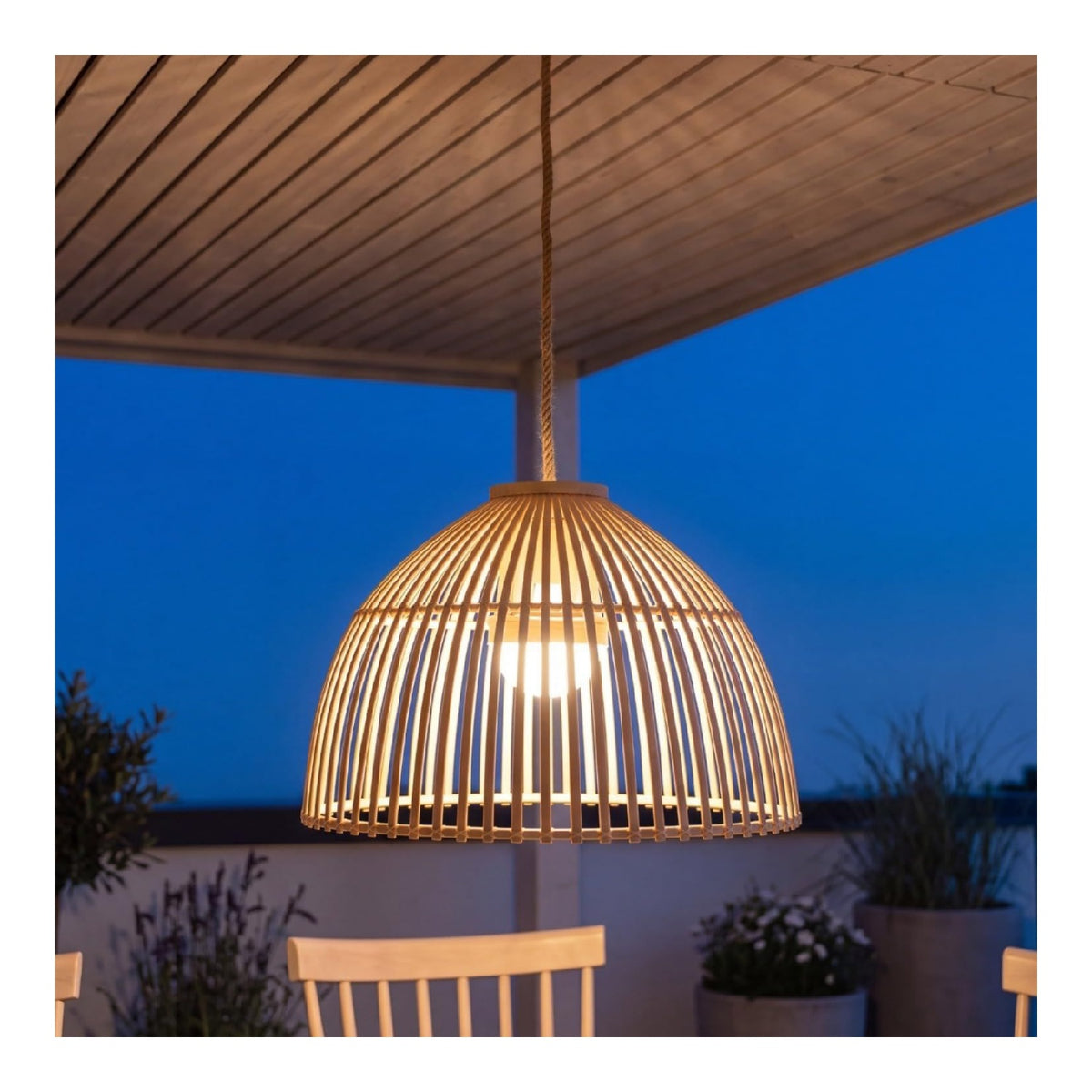 Suspension Blanc et Rouge au style moderne avec conception fonctionnelle 9W IP54
