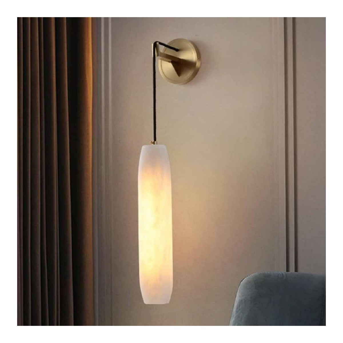 Applique murale Blanc et Ambre au style moderne avec conception fonctionnelle WL-4148