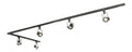 Luminaire Noir et Ambre a silhouette graphique de type rail de spots IP20 GU10 ZS-6942