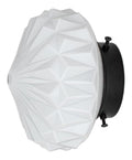 Luminaire Noir et Rouge a silhouette graphique de type applique murale 3W