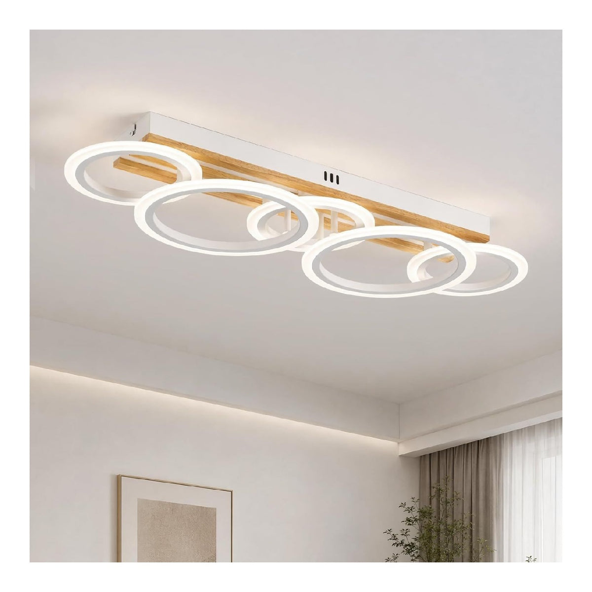 Eclairage Noir et Blanc contemporain en version plafonnier 48 W 4000 K