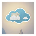 Applique murale Ambre et Bleu aux lignes epurees avec eclairage confortable 12 W