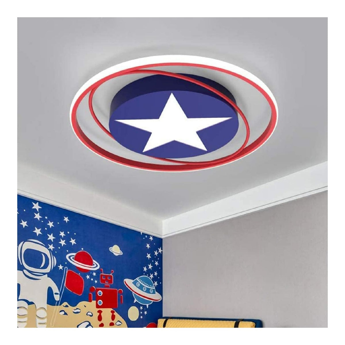 Lustre Blanc et Ambre a presence elegante et lumiere agreable 51 W 3000 K