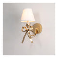 Applique murale Ambre et Beige aux lignes epurees avec eclairage confortable E14