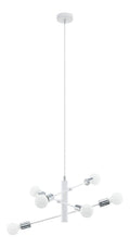 Suspension Blanc aux lignes epurees avec eclairage confortable 63-5246