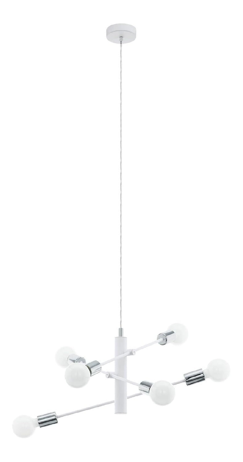 Suspension Blanc aux lignes epurees avec eclairage confortable 63-5246