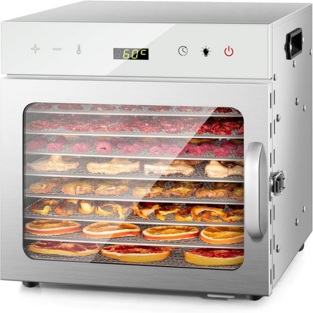 Kwasyo Deshydrateur alimentaire 8 W Acier inoxydable Silencieux