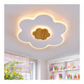 Plafonnier decoratif Blanc et Ambre avec diffusion lumineuse harmonieuse 28W 3000K