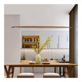 Luminaire Noir et Ambre a silhouette graphique de type suspension 36W