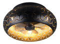 Lampe de table Noir et Rouge a presence elegante et lumiere agreable 15W E27