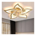 Eclairage Blanc et Dore contemporain en version lustre