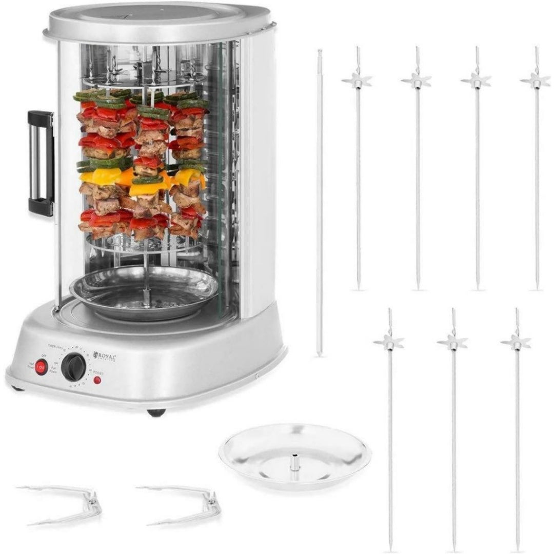 Royal Catering Gril electrique 31 L 800 W Inox Acier inoxydable