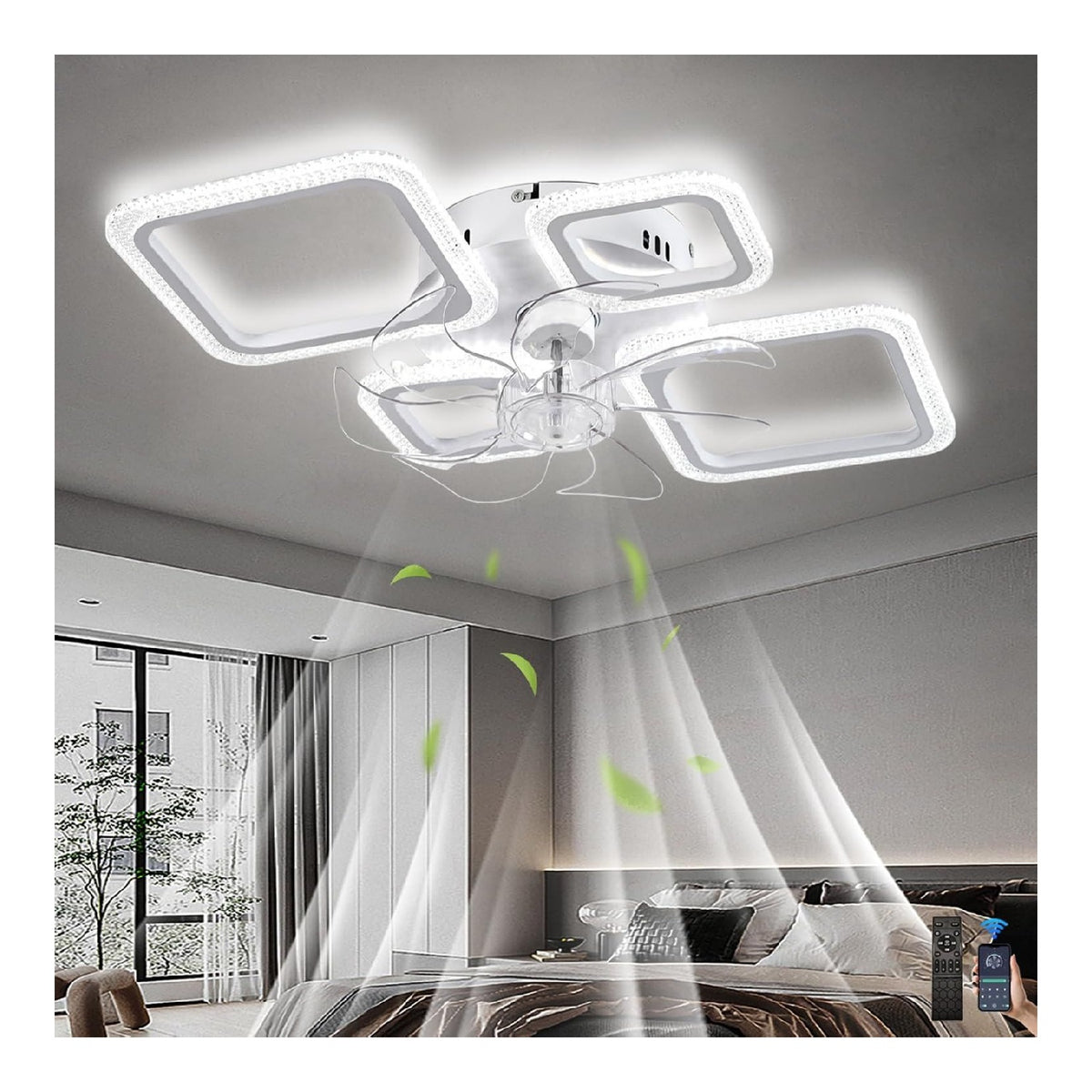 Eclairage Blanc et Ambre contemporain en version plafonnier 36W 3000K
