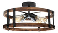 Lustre Noir et Ambre aux lignes epurees avec eclairage confortable 60 W E27