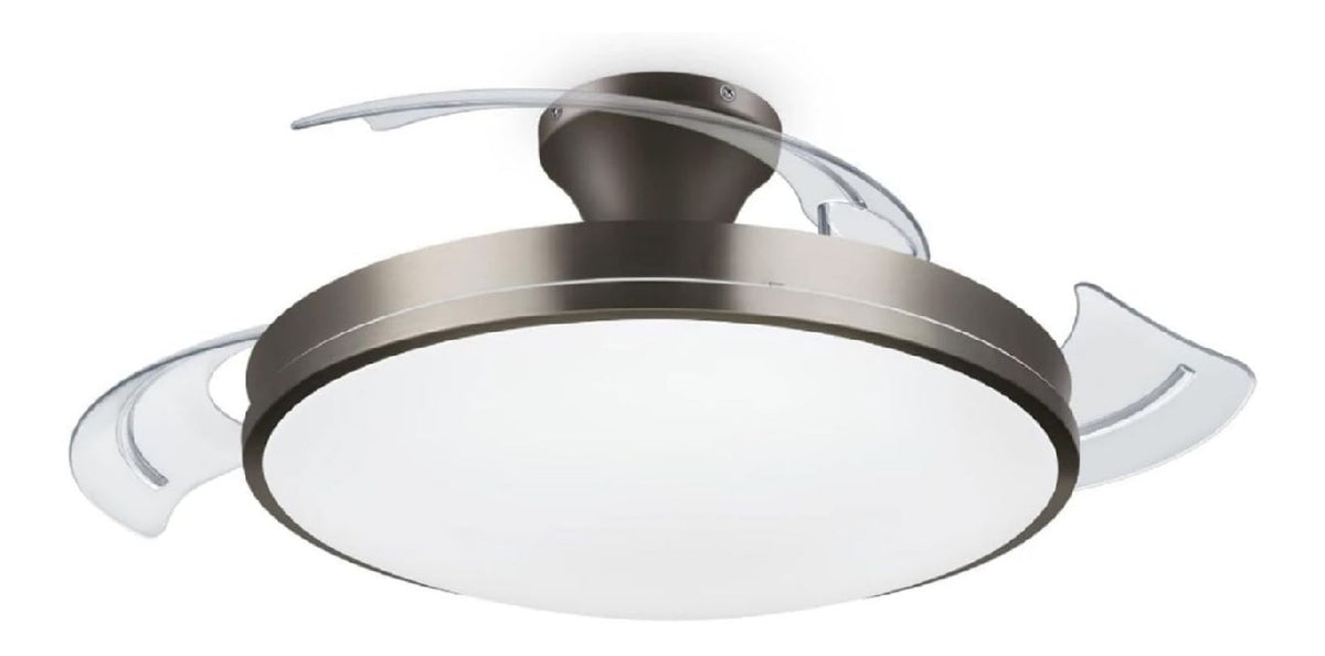 Solution lumineuse Ambre et Transparent au dessin sobre en format plafonnier 28W 2700K