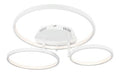Plafonnier decoratif Blanc et Ambre avec diffusion lumineuse harmonieuse IP20