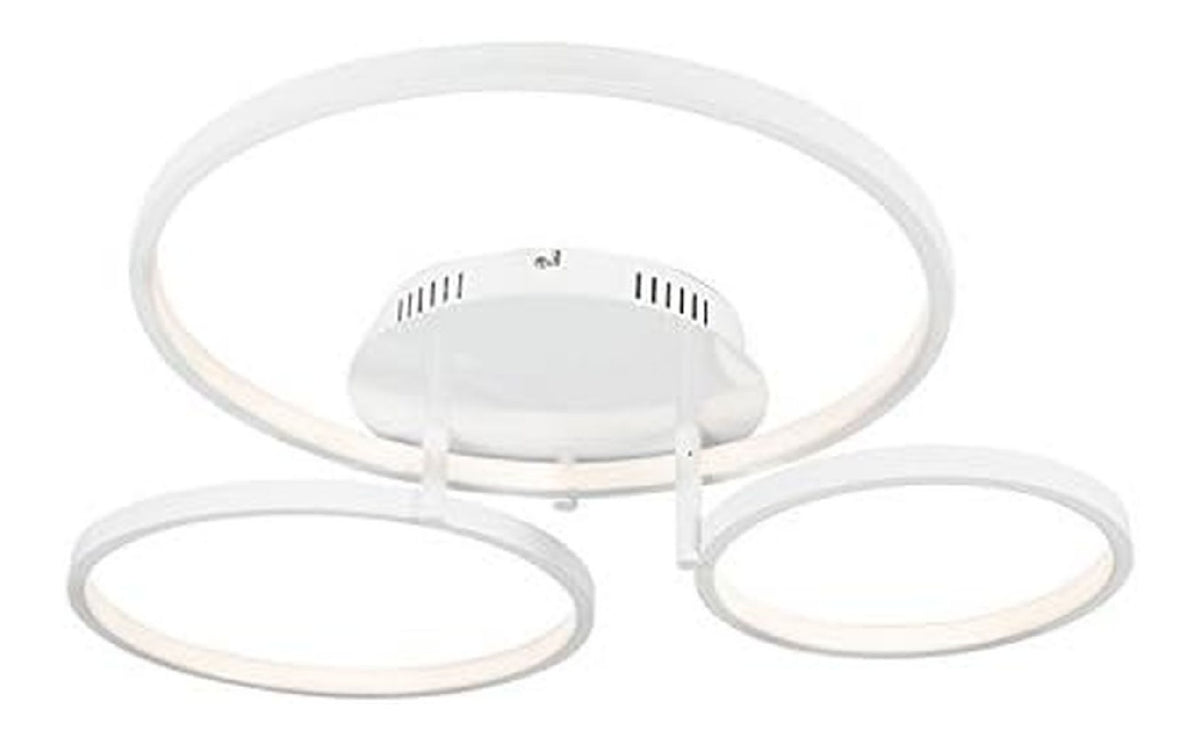 Plafonnier decoratif Blanc et Ambre avec diffusion lumineuse harmonieuse IP20