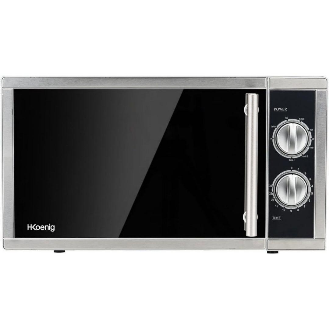 H.Koenig Four micro-ondes 23 L 900 W Argente Fonction grill Decongelation