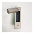 Luminaire Noir et Ambre a silhouette graphique de type applique murale 3W