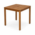 Table carr¨¦e en teck pour ext¨¦rieur 90x90x75 cm