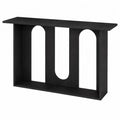 Console en bois noir 120x30x78 cm