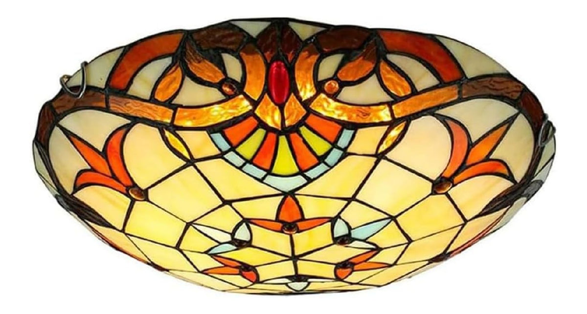 Plafonnier Ambre aux lignes epurees avec eclairage confortable 60 W E27