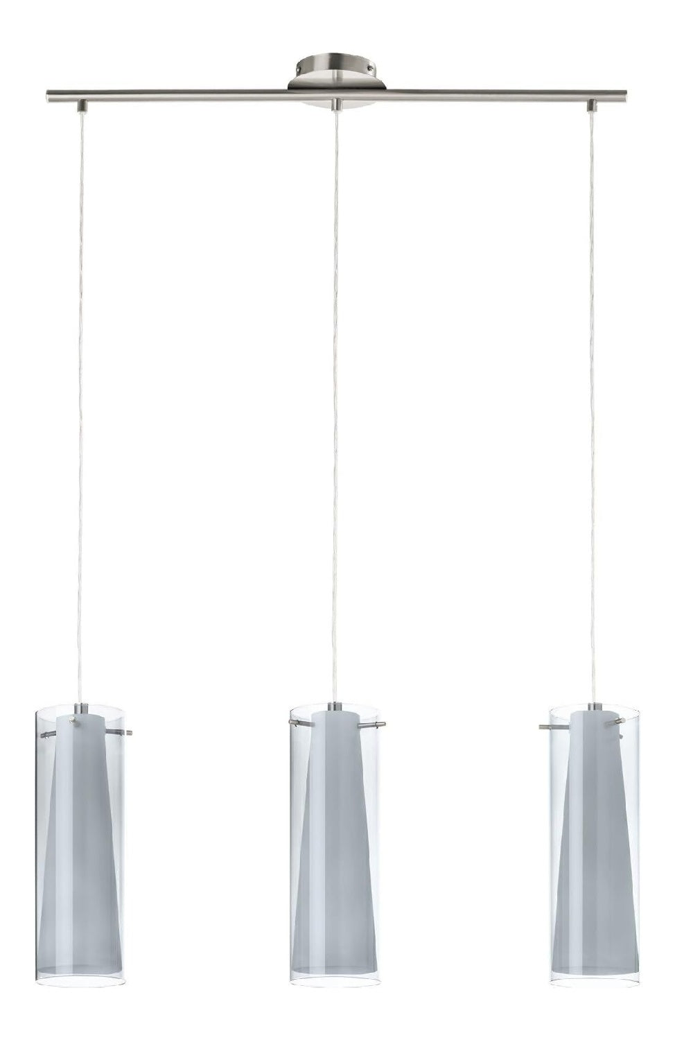 Luminaire Blanc et Rouge a silhouette graphique de type suspension 60 W E27
