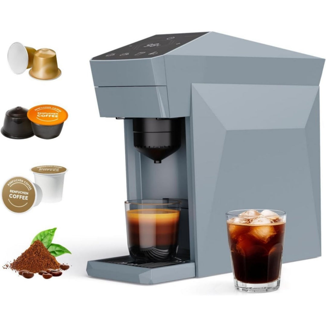 Benfuchen Machine a cafe 50 mL Gris Econome en energie