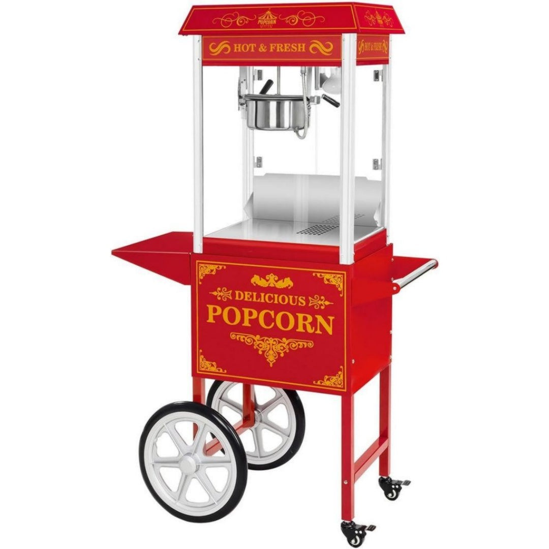 Royal Catering Appareils a popcorn 16 L 1500 W Rouge Revetement antiadhesif Portable