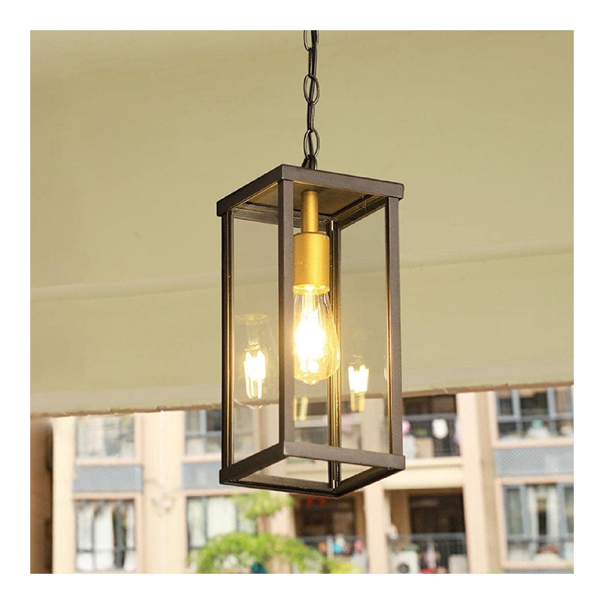 Eclairage Noir contemporain en version suspension IP23 E27