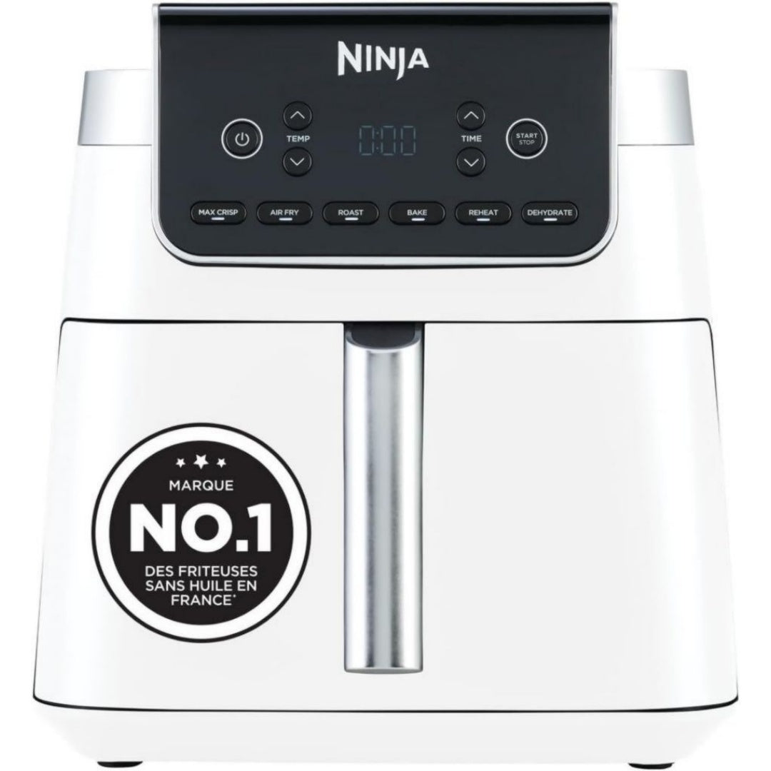 Ninja Friteuse sans huile 6.2 L Blanc Revetement antiadhesif Compatible lave-vaisselle