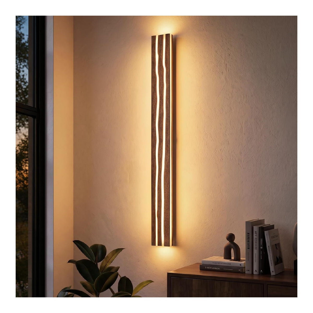 Solution lumineuse Blanc et Ambre au dessin sobre en format applique murale 16 W 3000 K
