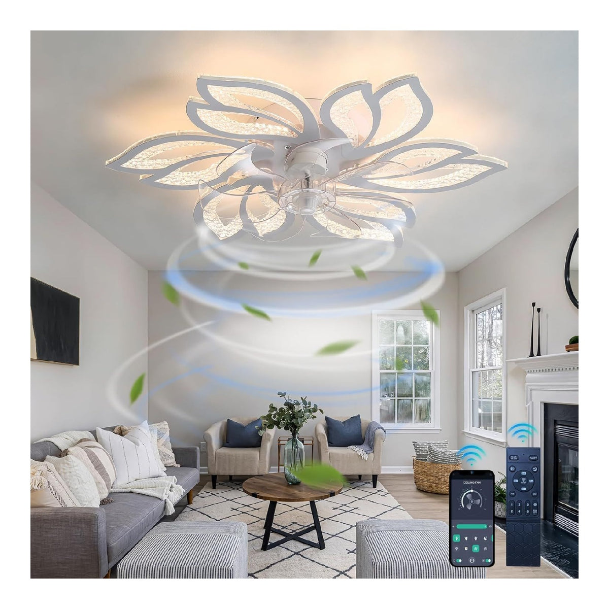Luminaire Blanc et Ambre a presence elegante et lumiere agreable WQ-1376