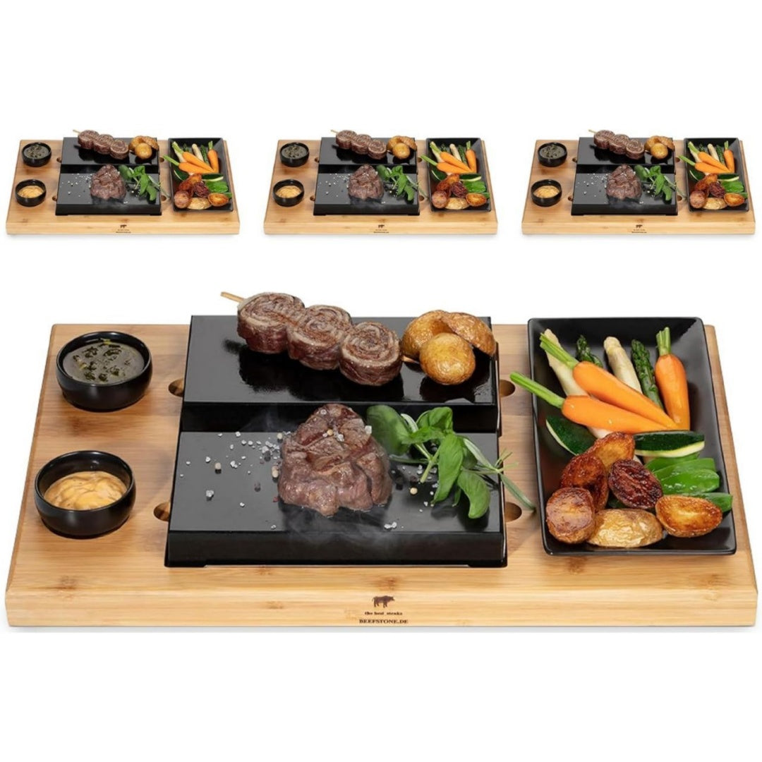Beefstone Pierres a griller Acier inoxydable Sans huile