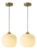 Eclairage Blanc et Dore contemporain en version suspension DZ-7223