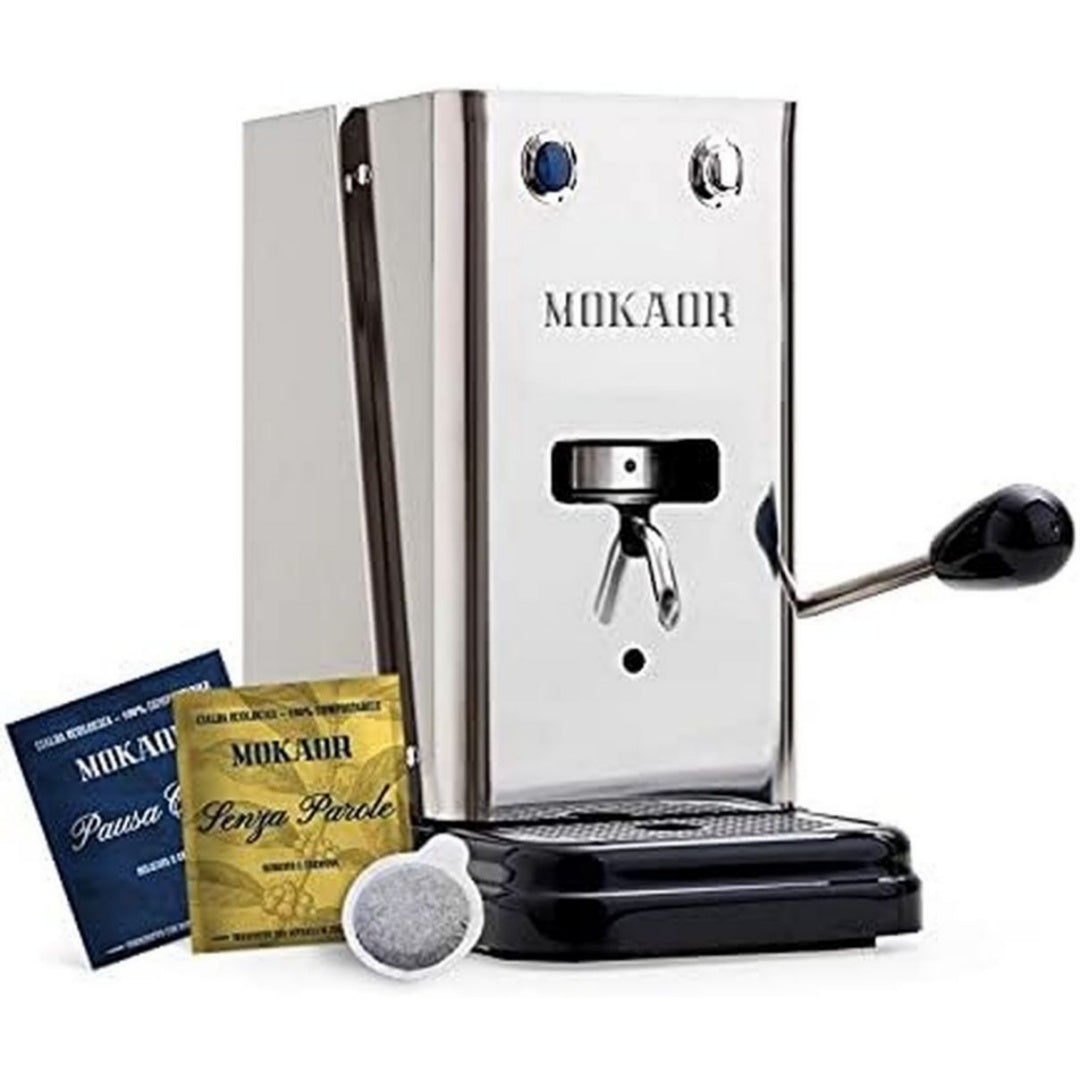 MOKAOR caffe Cafetiere a dosettes 1 L 800 W Acier inoxydable
