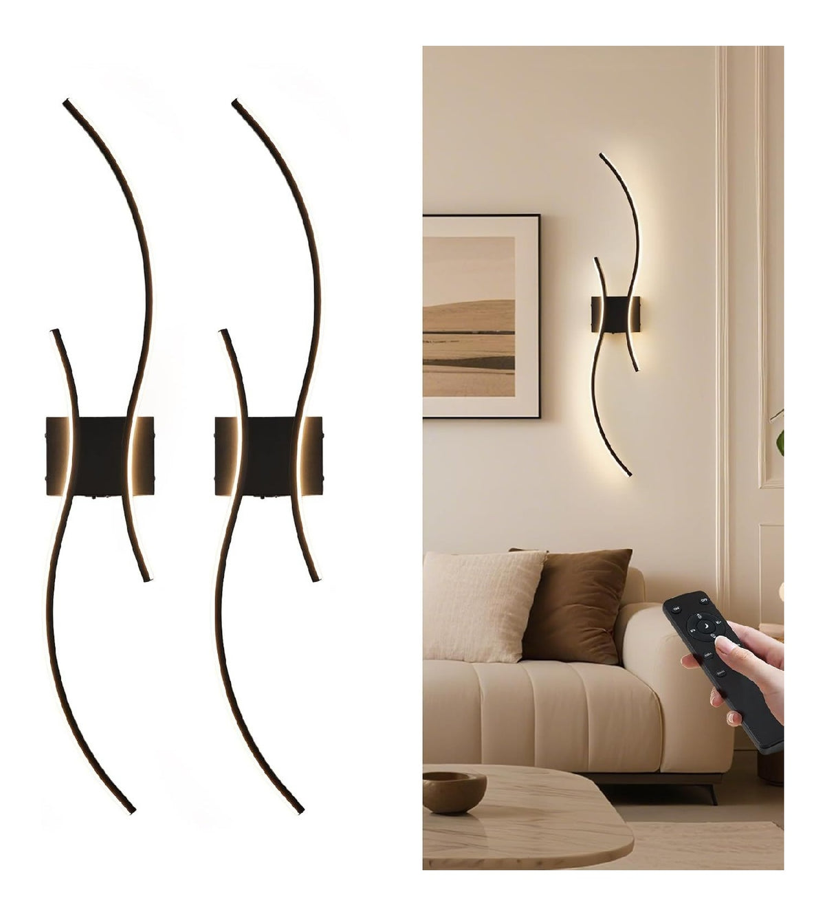 Applique murale Ambre a presence elegante et lumiere agreable 3000 K