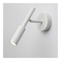 Luminaire Blanc et Rouge a silhouette graphique de type applique murale