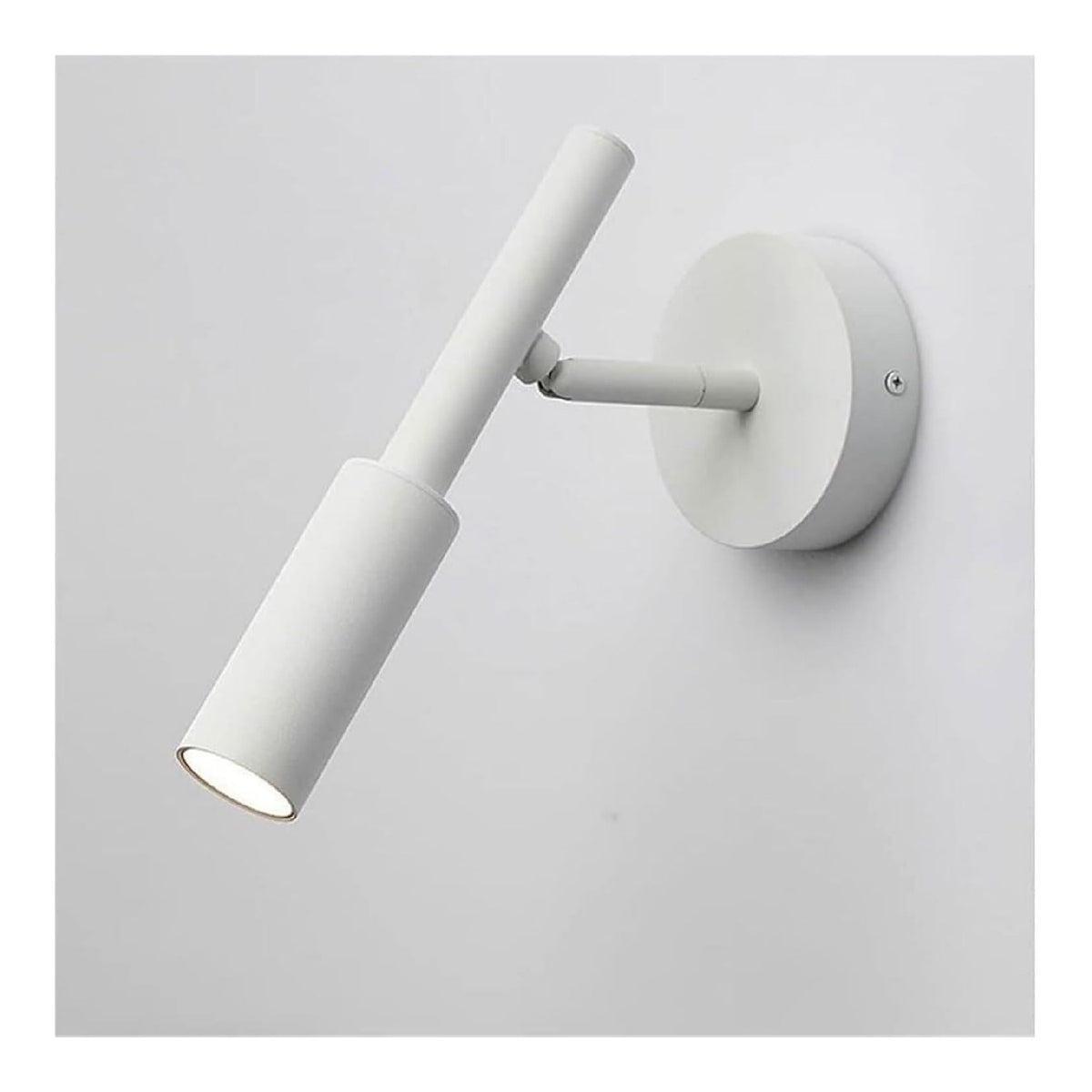 Luminaire Blanc et Rouge a silhouette graphique de type applique murale