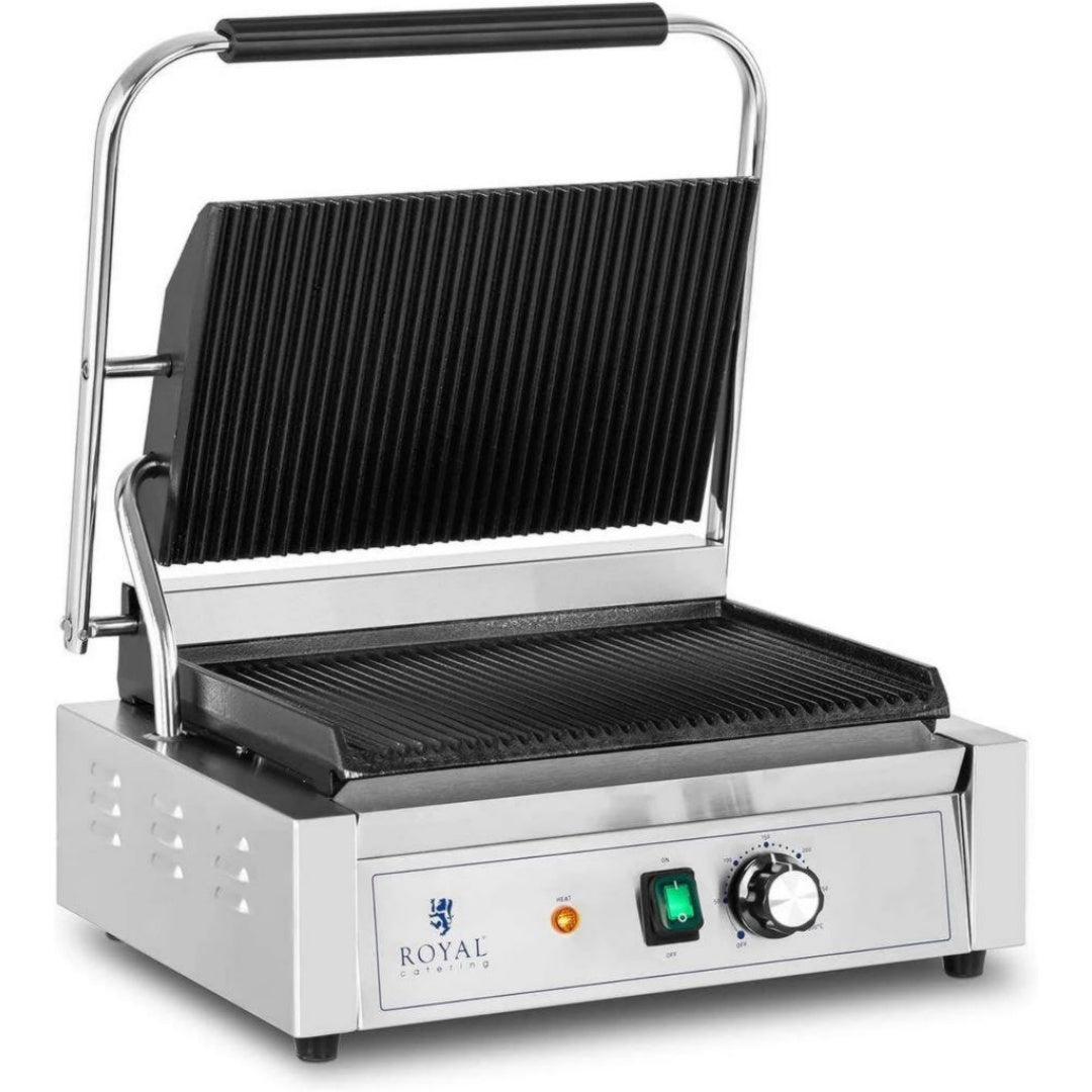 Royal Catering Presse a panini 200 W Acier inoxydable Compact Portable