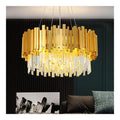 Suspension decoratif Ambre et Transparent avec diffusion lumineuse harmonieuse E14