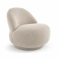Fauteuil en tissu bouclette Beige