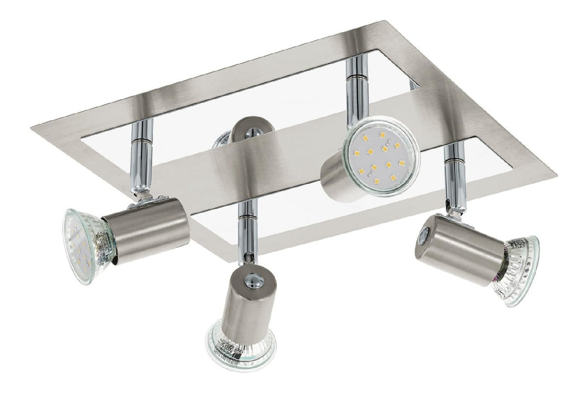 Plafonnier Blanc et Ambre a presence elegante et lumiere agreable GU10