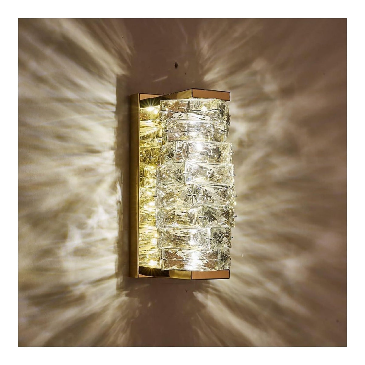 Applique murale Blanc et Ambre a presence elegante et lumiere agreable 4G-8517