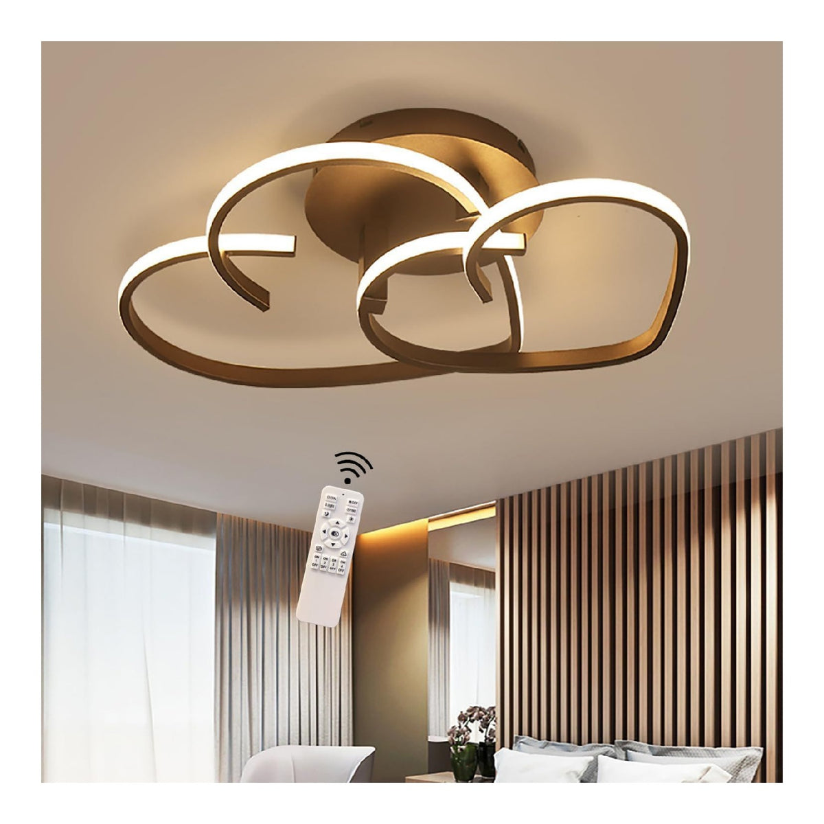Plafonnier Noir et Blanc au style moderne avec conception fonctionnelle 40W 3000K